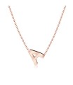 Silver Initial Letter Necklace A SPE-5541